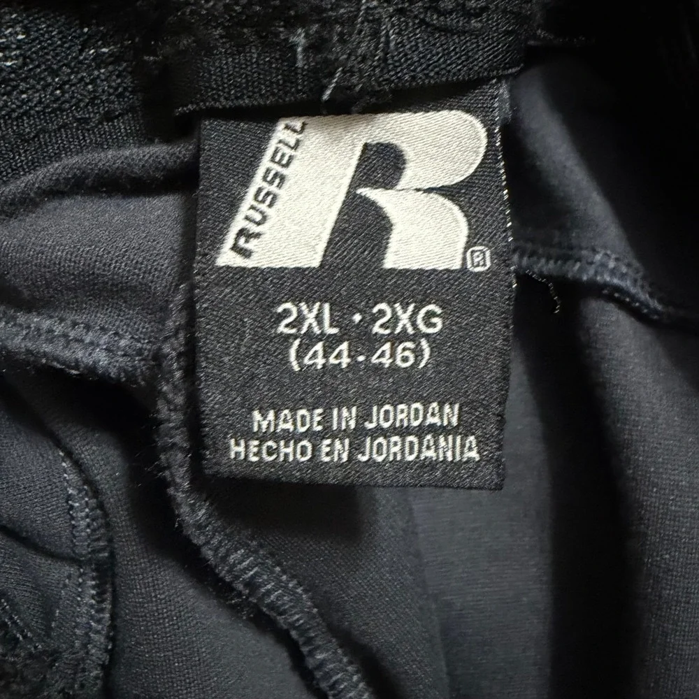 Russell Athletic Jogger Pants Mens 2XL Grey Excellent‎ Zipper Pockets Stretch
